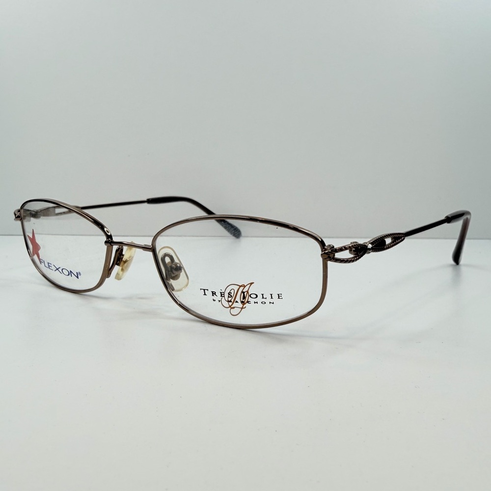 TRES JOLIE MARCHON EYEGLASSES 414F NUTMEG FLEXON TRES JOLIE GLASSES 52•18•135